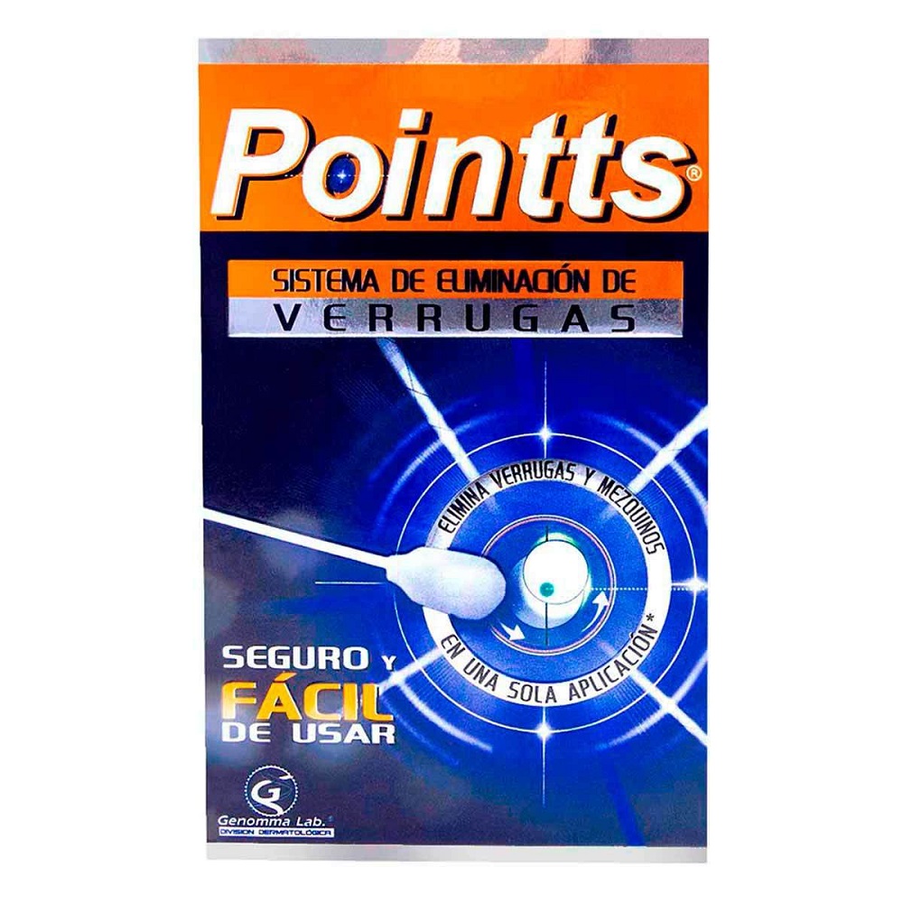 Pointts Antiverrugas Solución Pincel Aplicador 80 ML