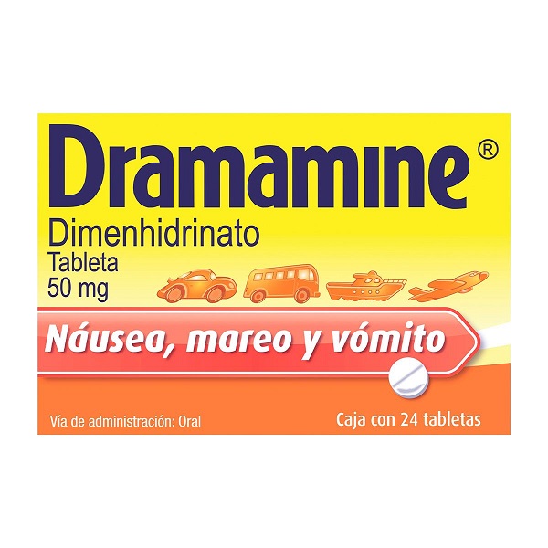 Dramamine 50 MG Caja 24 Tabletas