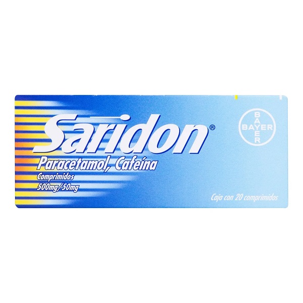 Saridon 500 MG/50 MG Caja 20 Comprimidos