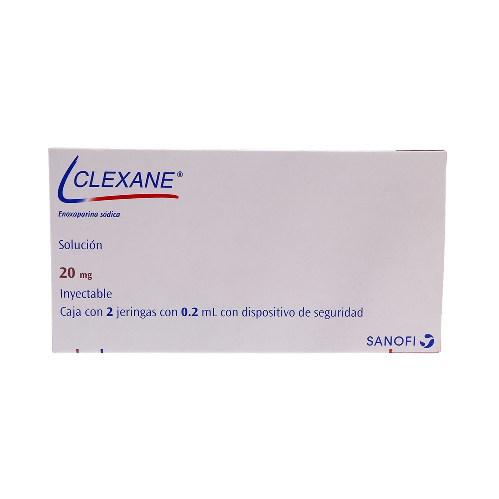 Clexane 20 MG Solución Inyectable 2 Jeringas Prellenadas 0.2 ML