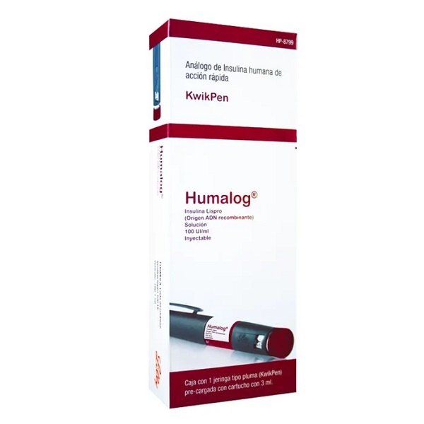 Humalog KwikPen 100 UI Solución Inyectable Pluma Prellenada 3 ML