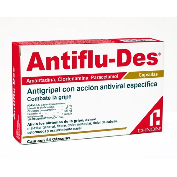 Antiflu-Des Antigripal Caja 24 Cápsulas