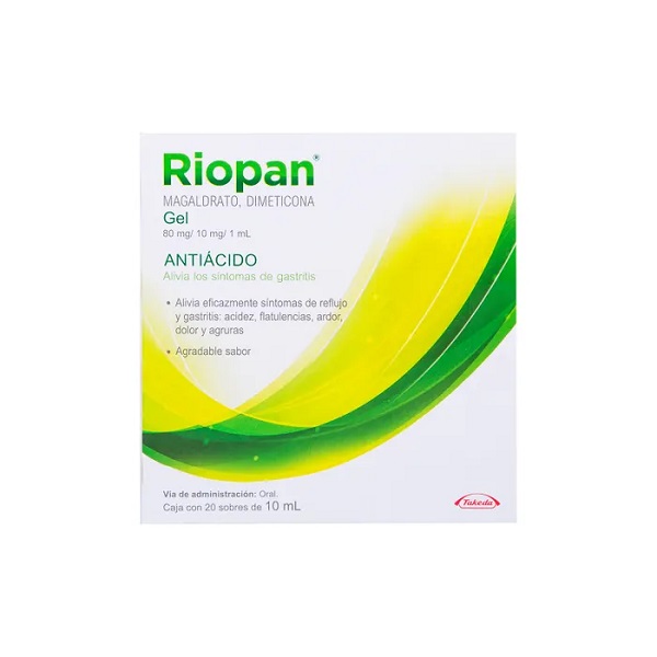 Riopan 80 G/10 MG Gel Caja 20 Sobres