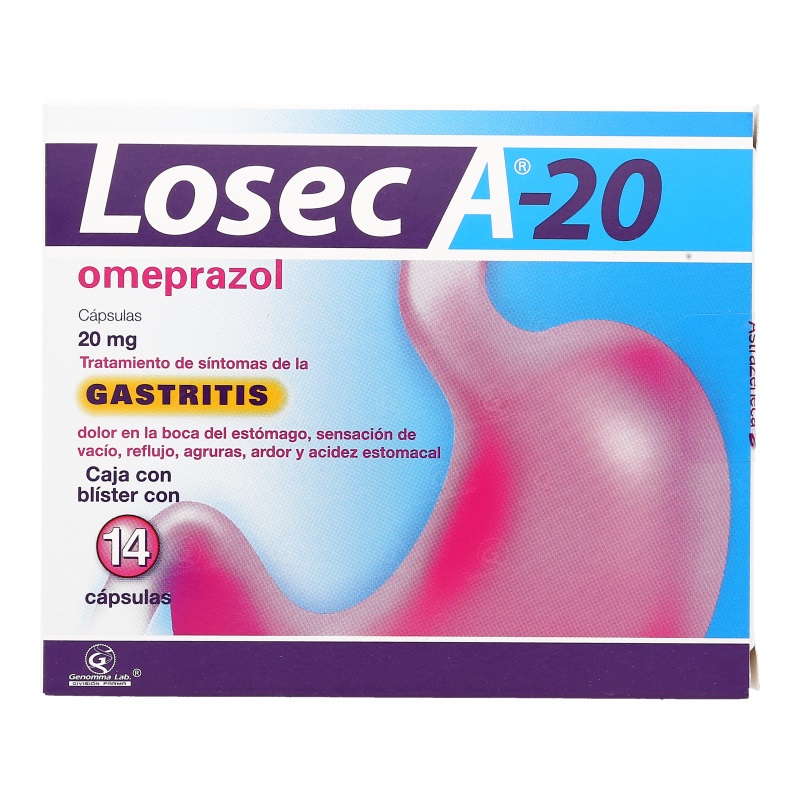 Losec A 20 MG Caja 14 Cápsulas