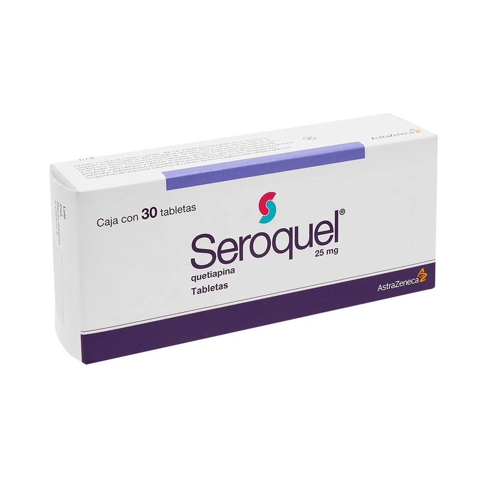 Seroquel 25 MG Caja 30 Tabletas
