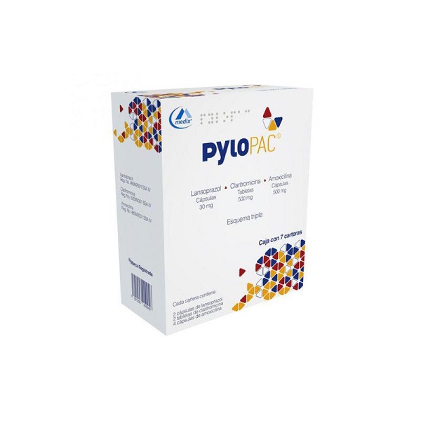 Pylopac 30 MG/500 MG/500 MG Caja 7 Carteras