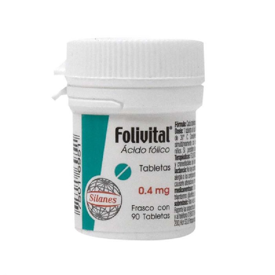 Folivital 90 Tabletas Frasco