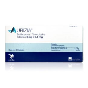 Urizia (Solifenacina/Tamsulosina) 6Mg/0.4 Mg 30 Tabletas