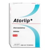 Atorlip Atorvastatina 40Mg 10 Tabletas