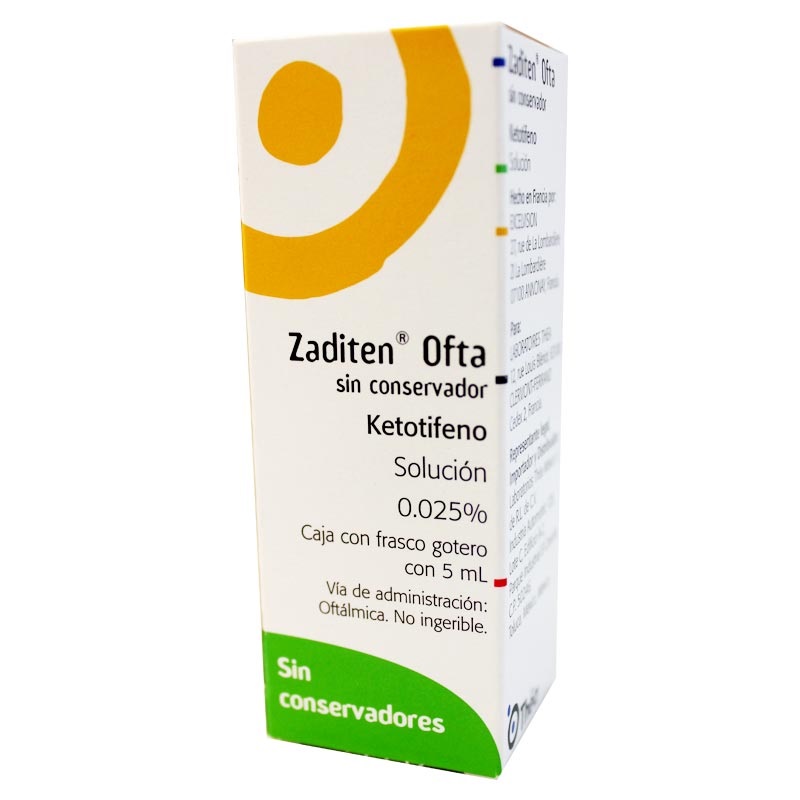 Zaditen Oftálmica (Ketotifeno) 5Ml