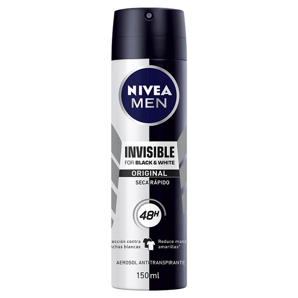 Nivea Men Black & White Antitranspirante Aerosol 150 ML