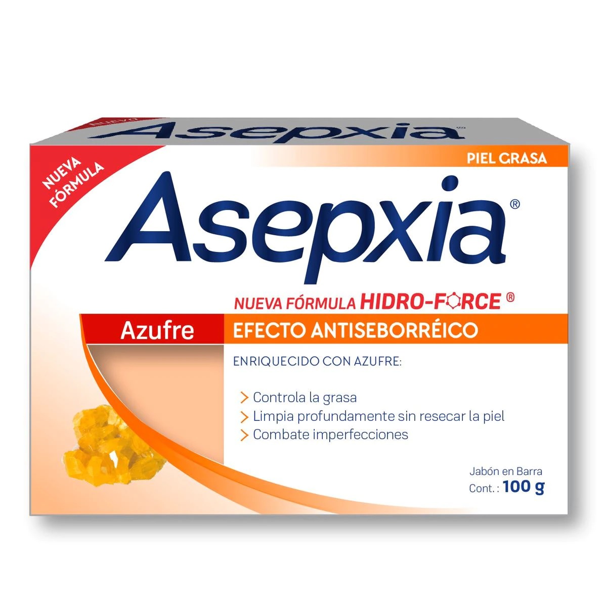 Asepxia Jbn Azufre 100G