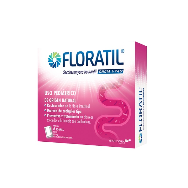 Floratil 250Mg Polvo 6 Sobres