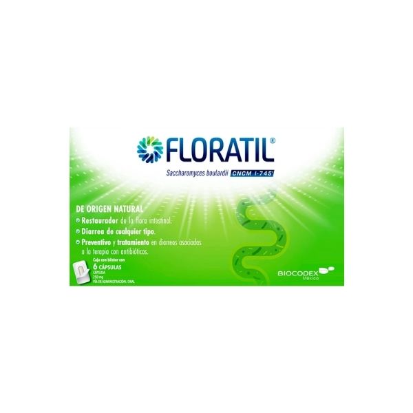 Floratil Saccharomyces Boulardii 250mg 6 Cápsulas