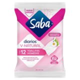 Saba Diarios V-Natural Toallitas Húmedas 12 Piezas