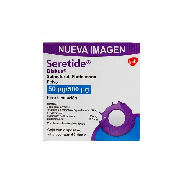 Seretide Diskus Salmeterol Y Fluticasona Polvo 60 Dosis