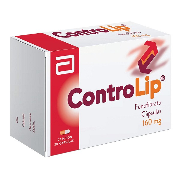 Controlip 160 Fenofibrato Caja 30 Cápsulas