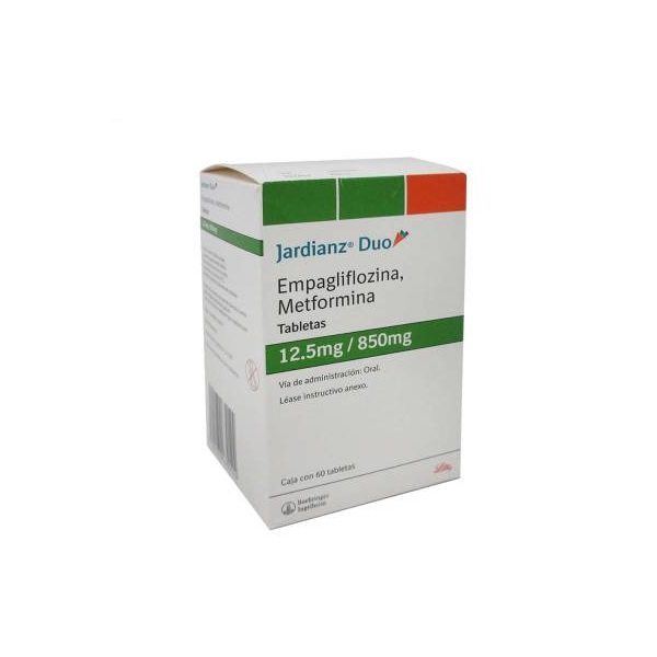 Jardianz Duo Empagliflozina/Metformina Caja 60 Tabletas