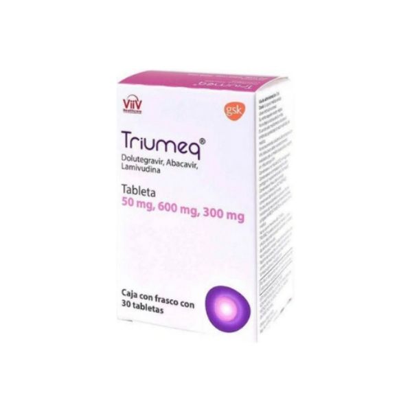 Triumeq Dolutegravir/Abacavir/Lamivudina 50/600/300Mg 30 Tabletas