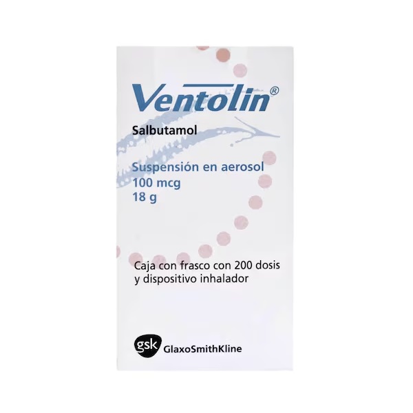 Ventolin Salbutamol 100Mcg Aerosol 200 Dosis