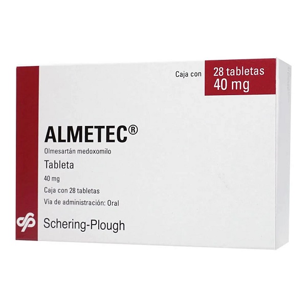 Almetec Olmesartán 40 MG Caja 28 Tabletas