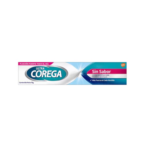 Corega Ultra Crema Adhesiva Para Prótesis Dentales Tubo 70G