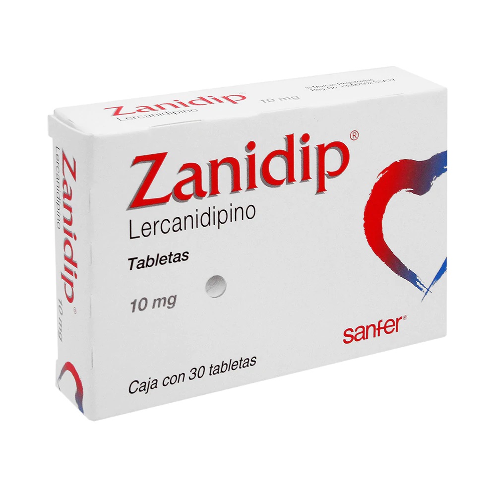 Zanidip (Lercanidipino) 10Mg 30 Tabletas