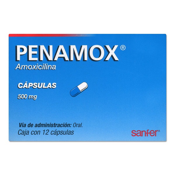 Penamox Amoxicilina 500Mg Caja 12 Cápsulas