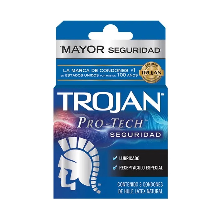 Trojan Pro-Tech Caja 3 Preservativos