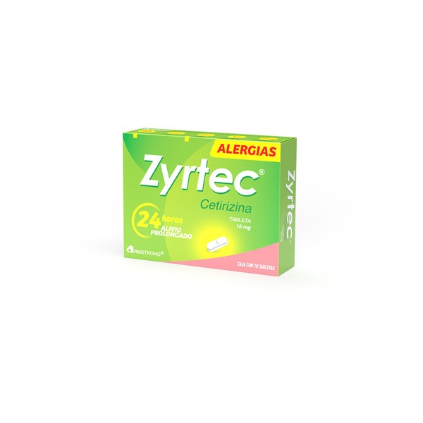 Zyrtec (Cetirizina) 10Mg 10 Tabletas