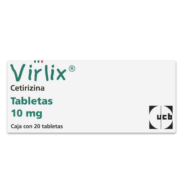 Virlix Cetirizina Caja 20 Tabletas