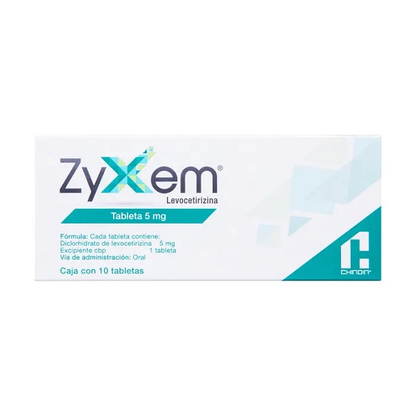 Zyxem Levocetirizina Caja 10 Tabletas