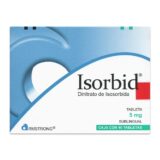 Isorbid Dinitrato De Isosorbida Caja 40 Tabletas