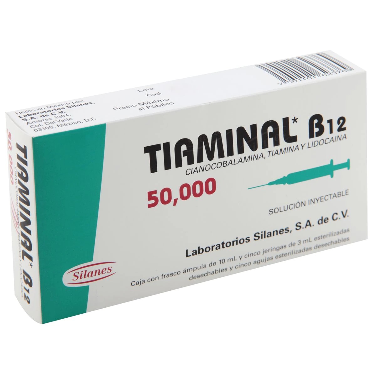 Tiaminal 3 Ml Jeringas 5 Solución Inyectable