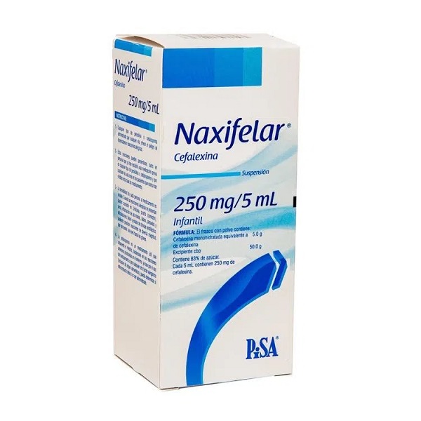 Naxifelar Cefalexina Suspensión Frasco 100Ml