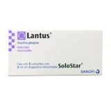 Lantus 100 U Solución Inyectable 5 Plumas Precargadas 3 ML
