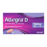 Allegra 60/25 Mg Caja 10 Tabletas
