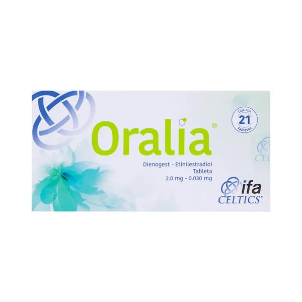 Oralia Dienogest/Etinilestradiol Caja 21 Tabletas