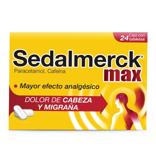 Sedalmerck Max (Paracetamol/Cafeína) 650Mg 24 Tabletas