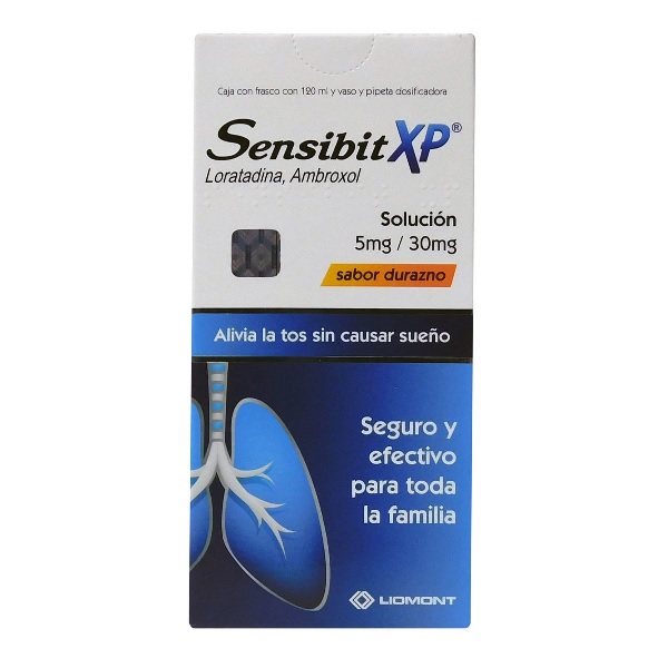 Sensibit Xp (Loratadina/Ambroxol) Solución 120Ml