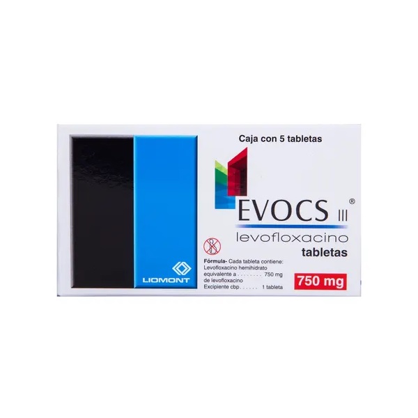 Evocs III 750 MG Caja 5 Tabletas
