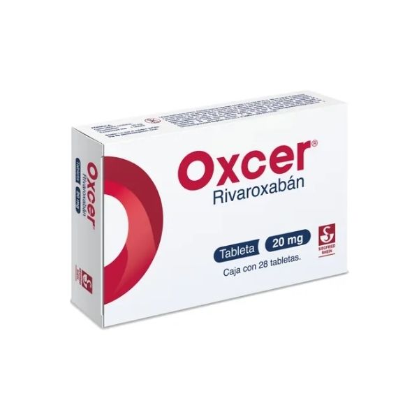 Oxcer Rivaroxaban 20mg 28 Tabletas