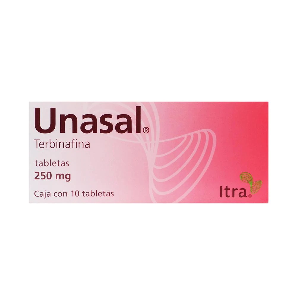 Unasal Terbinafina 250mg 10 Tabletas