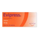 Evipress 10 Mg Caja 30 Tabletas