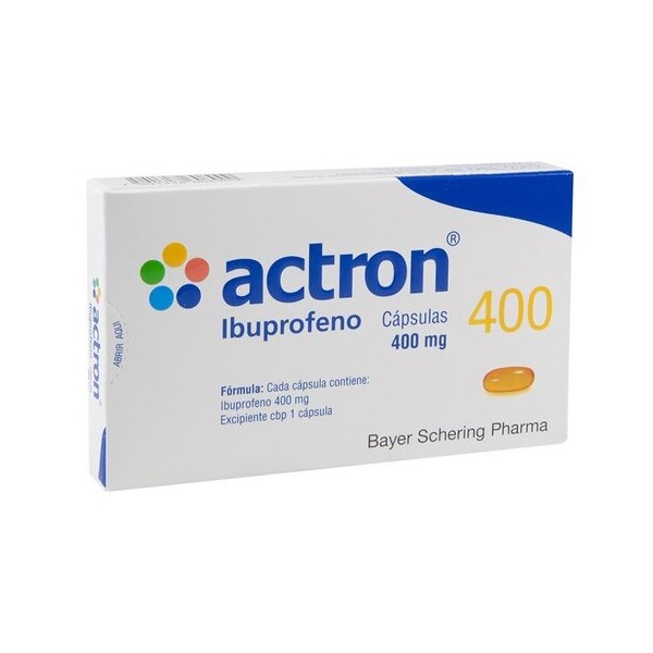 Actron Ibuprofeno 400Mg Caja 10 Cápsulas