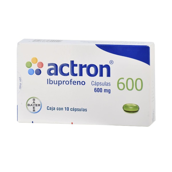 Actron (Ibuprofeno) 600Mg 10 Cápsulas