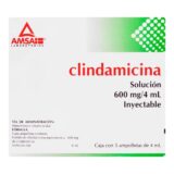 Amsa Clindamicina 600Mg 5 Solución Inyectable 4Ml