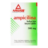 Ampicilina 2 Ml Frasco Ámpula 1 Solución Inyectable