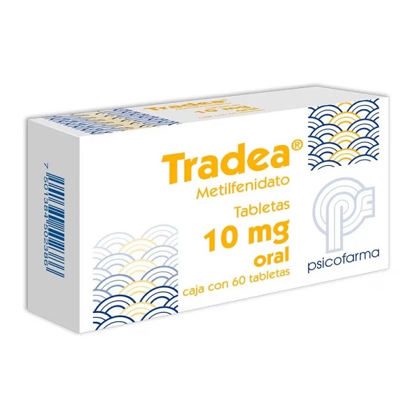 Tradea Metilfenidato 10 MG Caja 60 Tabletas