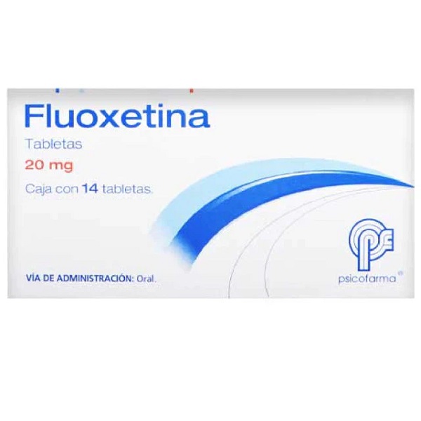 Fluoxetina 20 MG Caja 14 Tabletas